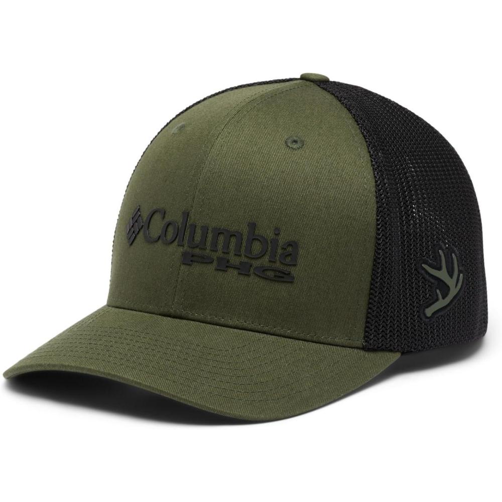 imageColumbia UnisexAdult PHG Logo Mesh Ball CapSurplus GreenBlack