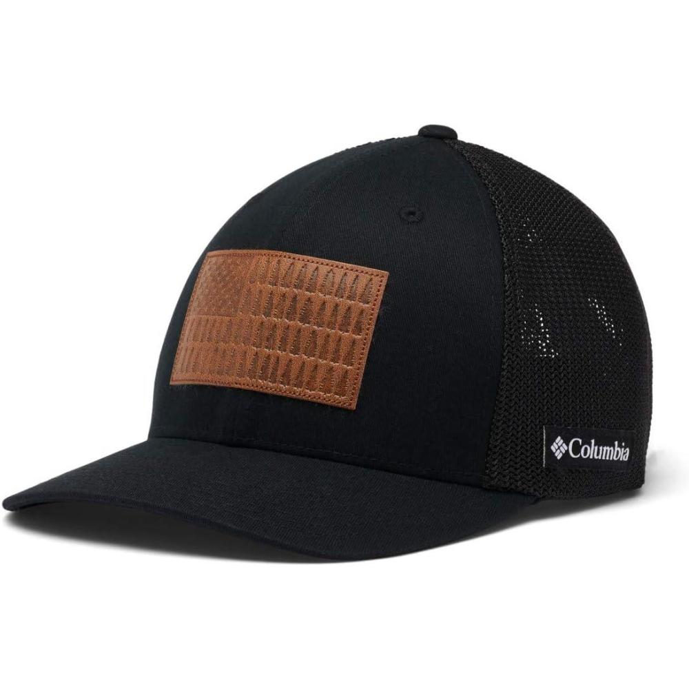 imageColumbia UnisexAdult Rugged Outdoor Mesh HatBaseball CapBlackTree Flag Patch