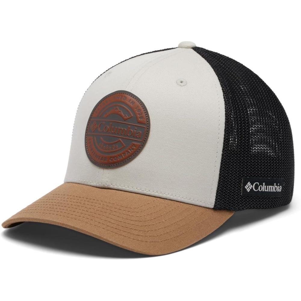 imageColumbia UnisexAdult Rugged Outdoor Mesh HatBaseball CapDark StoneBlackDeltaCircle Logo