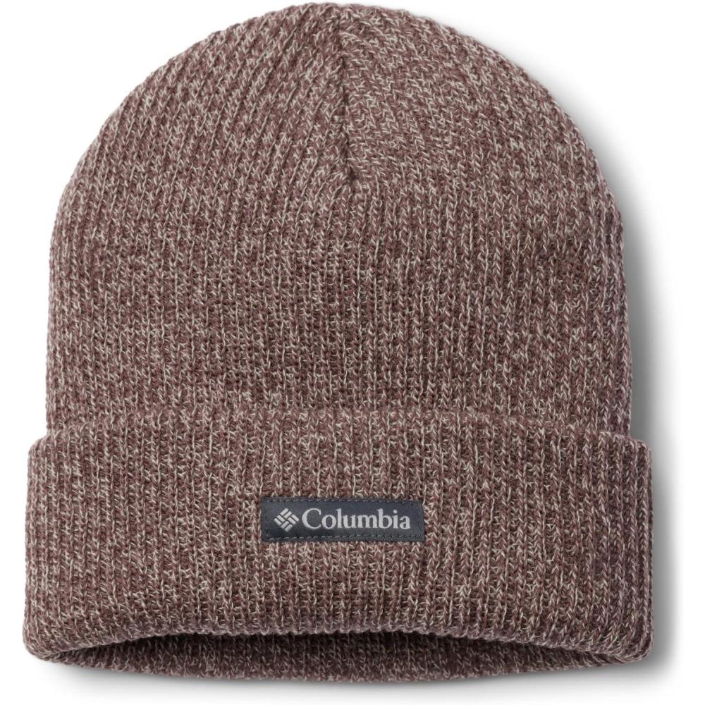imageColumbia UnisexAdult Whirlibird Cuffed BeanieBasaltDark Stone MarledLogo