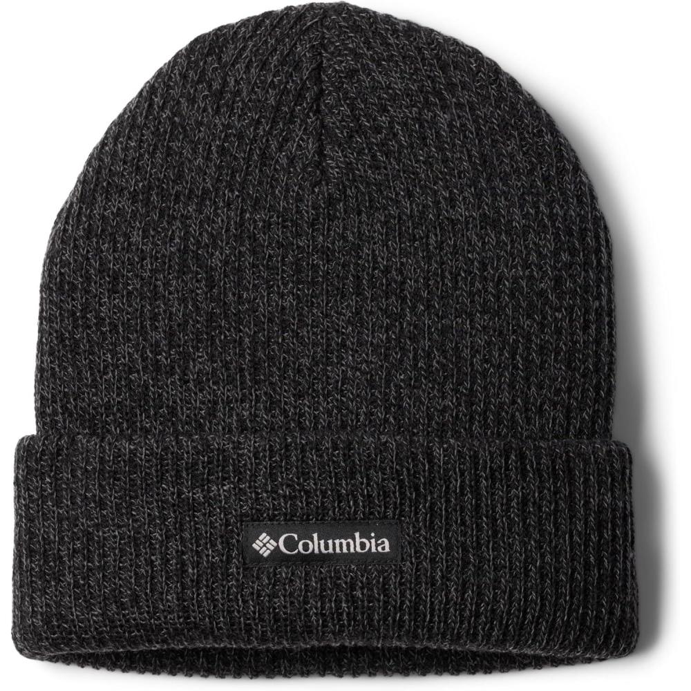 imageColumbia UnisexAdult Whirlibird Cuffed BeanieBlackGraphite MarledLogo