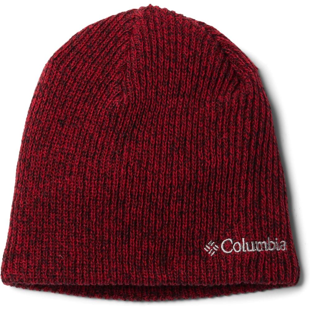 imageColumbia UnisexAdult Whirlibird Watch Cap BeanieMountain Red Black Marled
