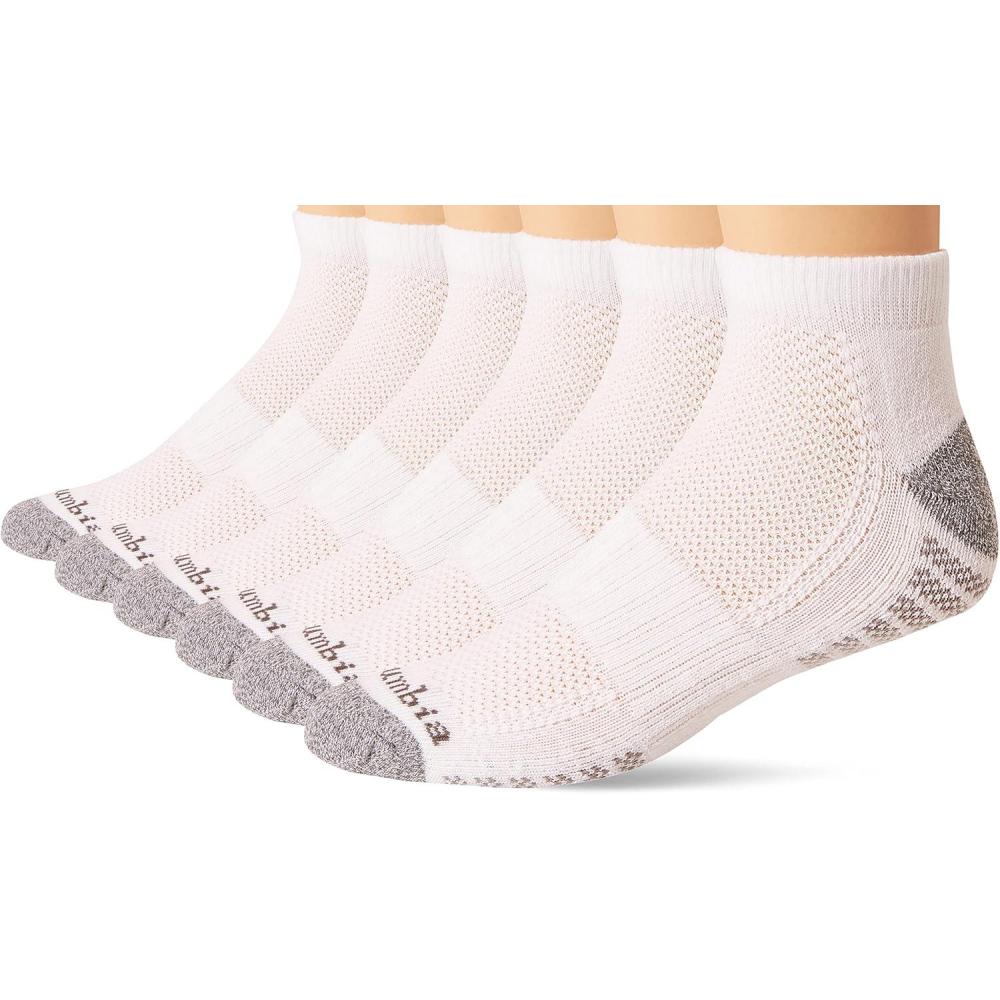 imageColumbia Womens 2 Pack Balance Point Walking Low Cut SocksWhiteColumbia Grey