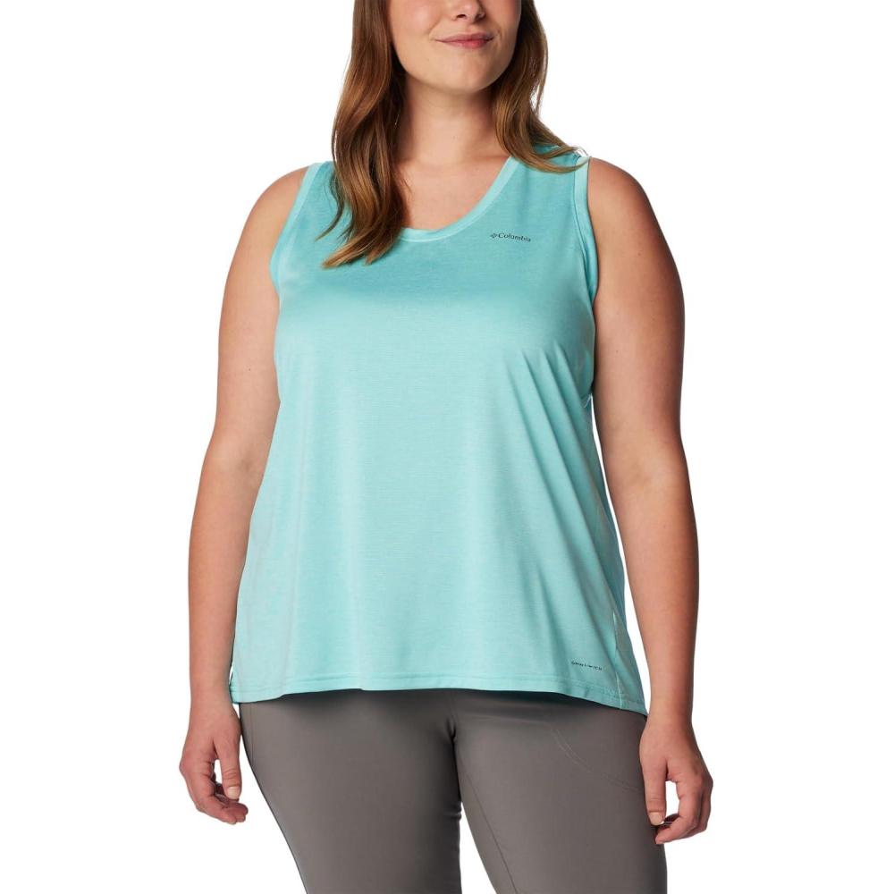 imageColumbia Womens Columbia Hike TankHiking ShirtAquamarine Heather