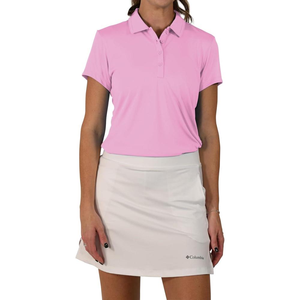 imageColumbia Womens Golf Birdie Polo Omni Wick Performance Breathable Short SleeveAura