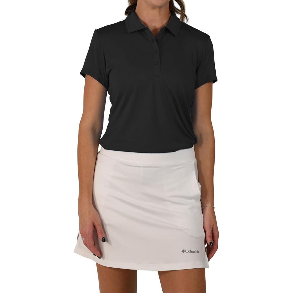 imageColumbia Womens Golf Birdie Polo Omni Wick Performance Breathable Short SleeveBlack