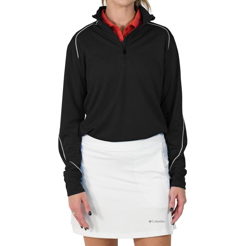 imageColumbia Womens Golf Shotgun 20 Pullover OMNI WICK Breathable Long SleeveBlack