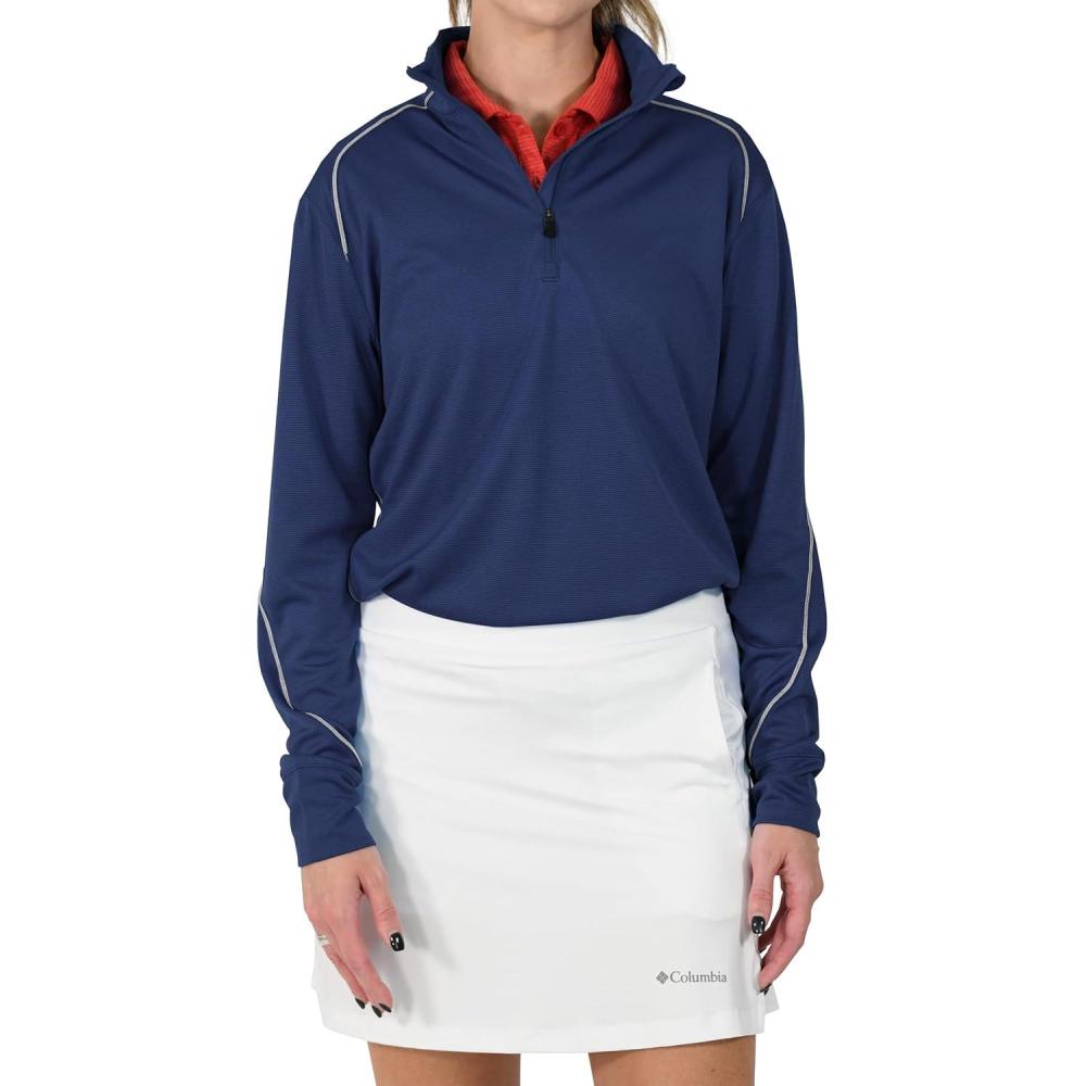imageColumbia Womens Golf Shotgun 20 Pullover OMNI WICK Breathable Long SleeveCollegiate Navy
