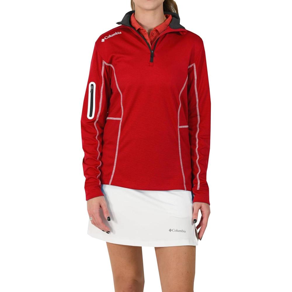 imageColumbia Womens OmniWick Wm Shotgun 14 ZipIntense Red