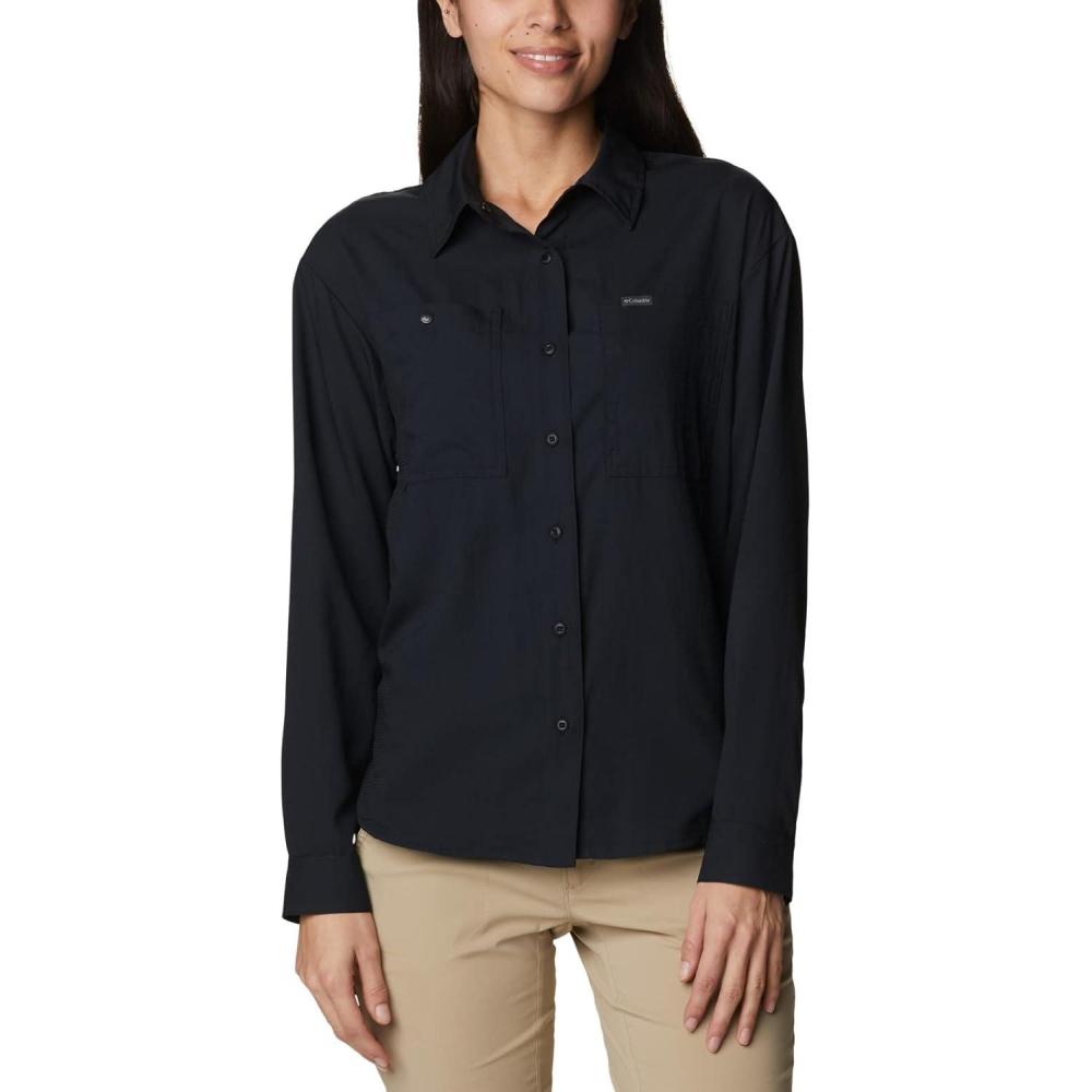 imageColumbia Womens Silver Ridge Utility Long Sleeve Shirt Black XLarge