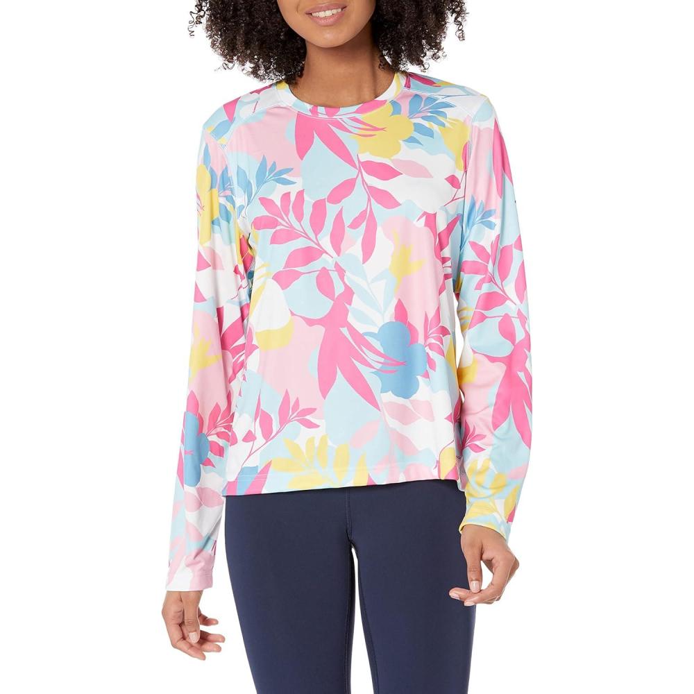 imageColumbia Womens Standard Summerdry Long Sleeve Printed TeeWhiteFloriated