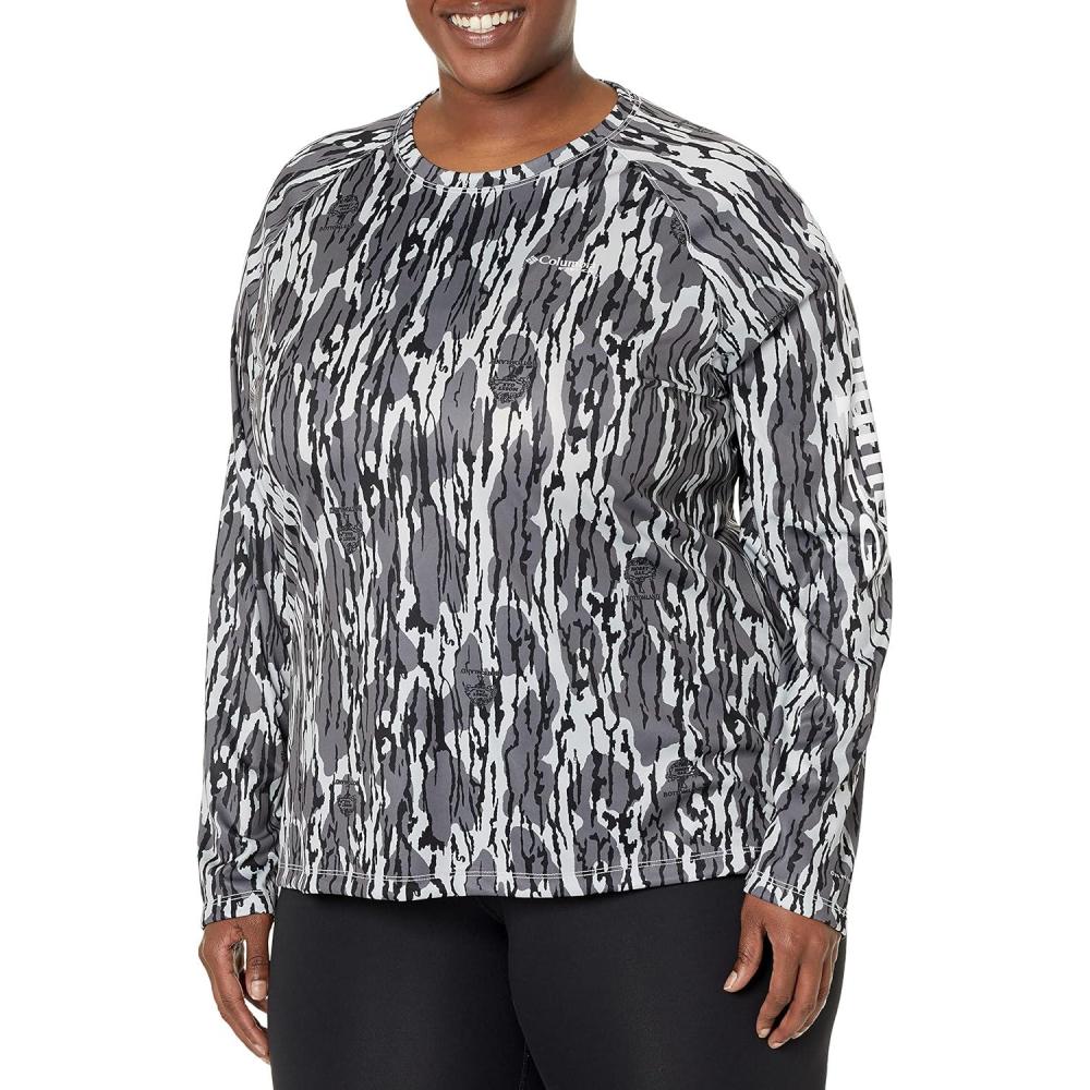 imageColumbia Womens Super Tidal Tee Long SleeveCool Grey Mossy Oak Bottomland