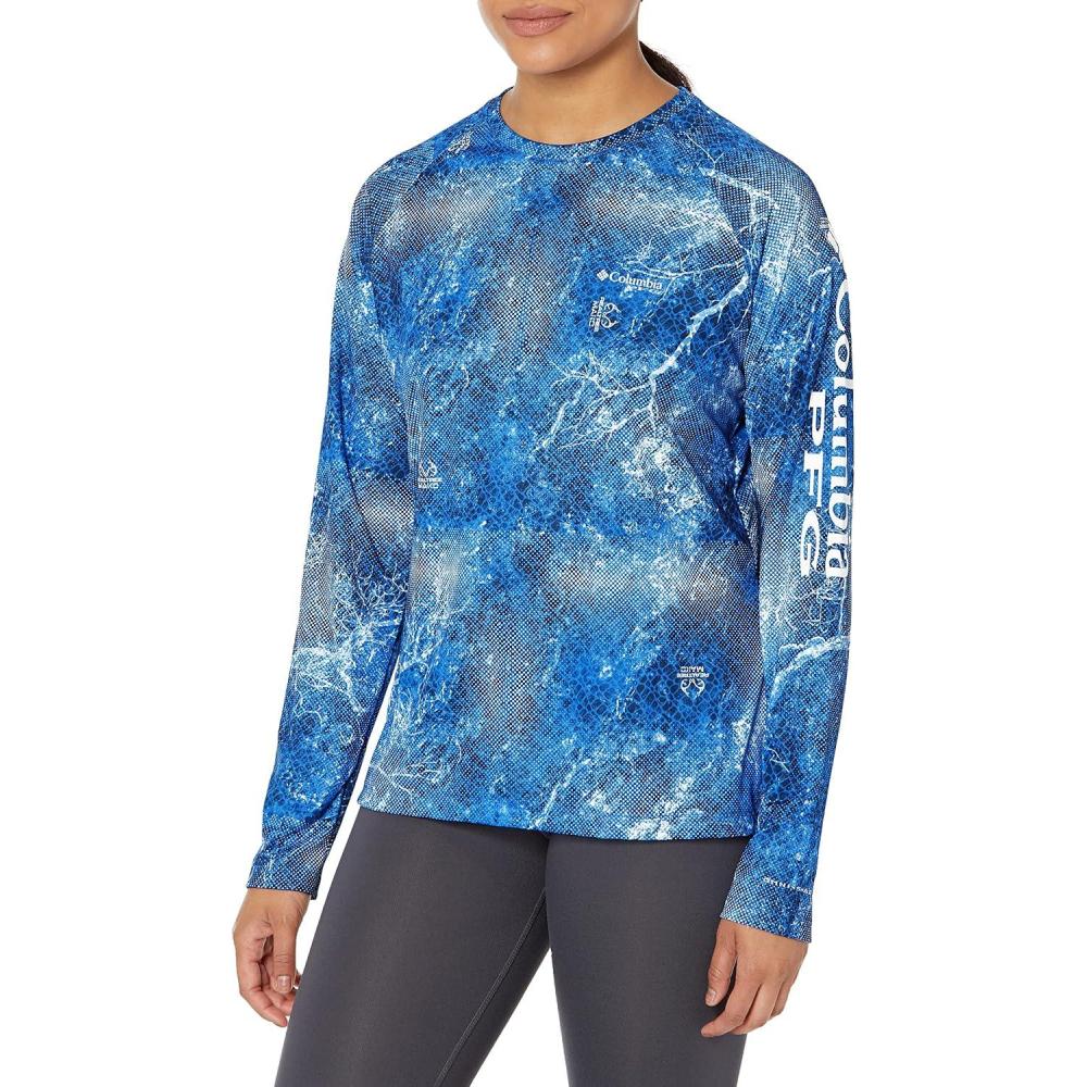 imageColumbia Womens Super Tidal Tee Long SleeveHarbor Blue Realtree Mako
