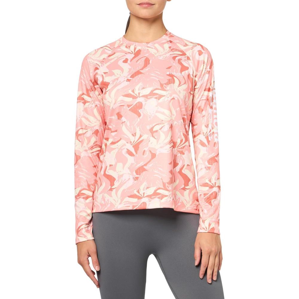 imageColumbia Womens Super Tidal Tee Long SleeveTiki Pink Undertow