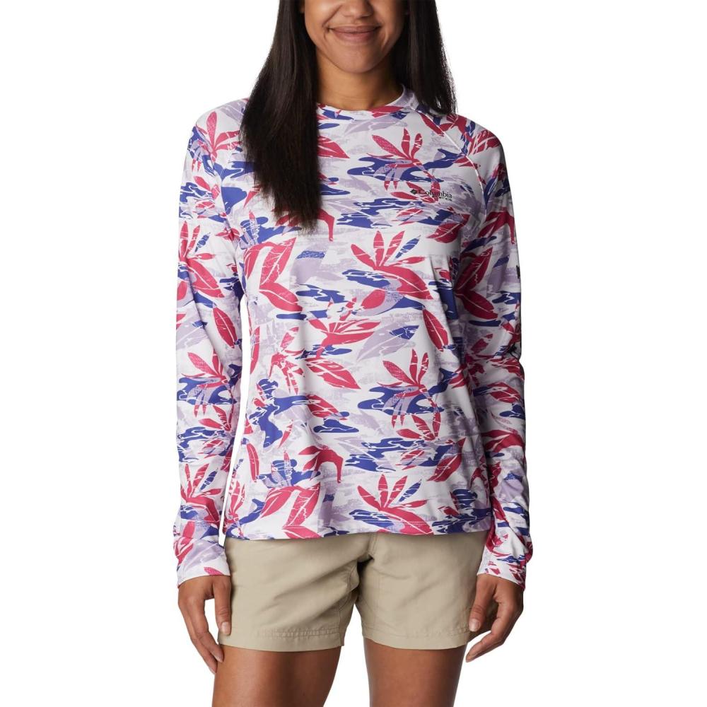 imageColumbia Womens Super Tidal Tee Long SleeveUltra Pink Shorebreak