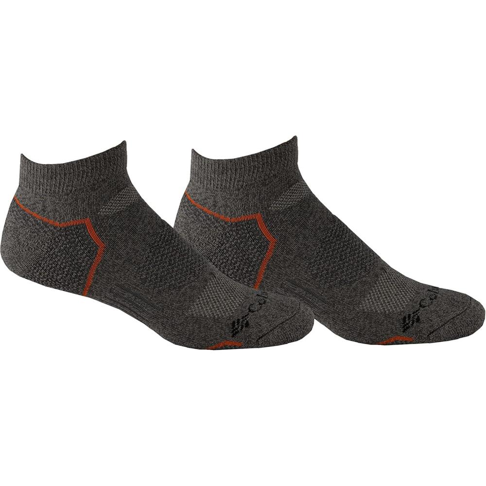 imageColumbia mens 2 Pack Balance Point Walking Low Cut SocksCharcoal