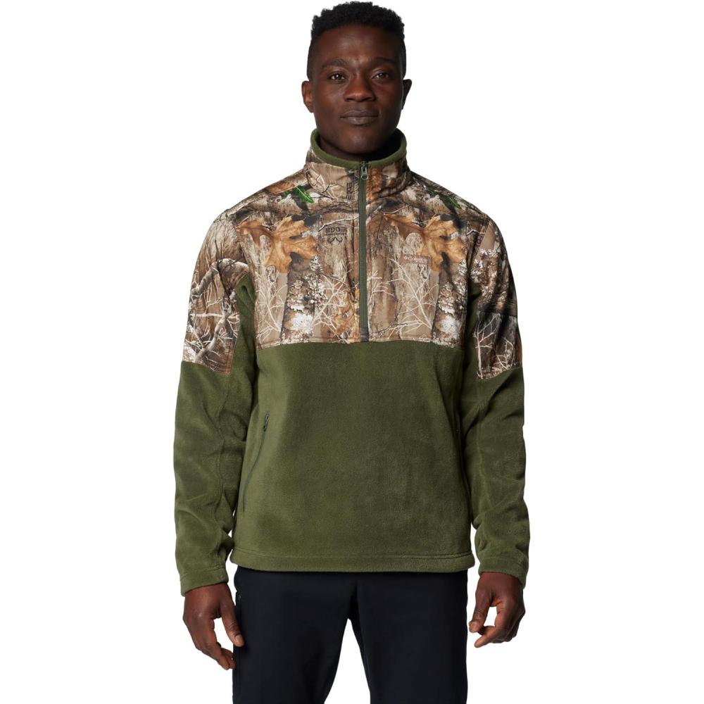 imageColumbia mens Phg Fleece Overlay II 14 ZipSurplus GreenRealtree Edge
