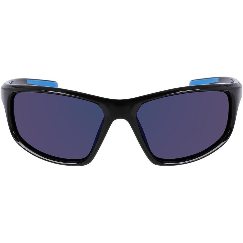 imageColumbia mens Slick Creek Rectangular SunglassesShiny Black BlueBlue Mirror