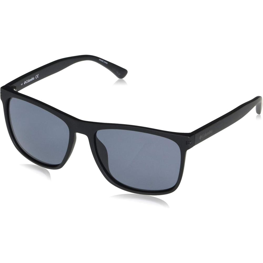 imageColumbia unisexadult Boulder Ridge Rectangular SunglassesMatte BlackSmoke Polarized