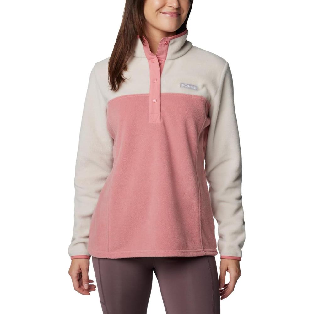imageColumbia womens Benton Springs 12 Snap PulloverDark StonePink Agave