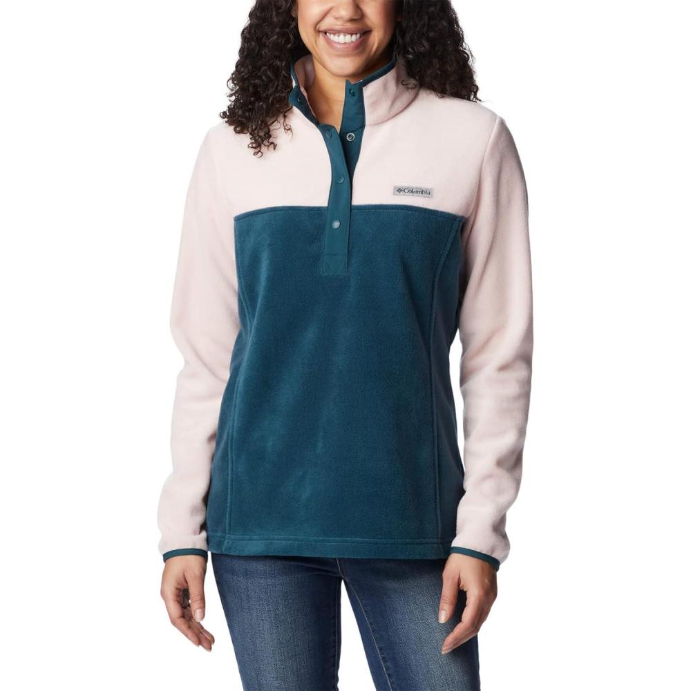 imageColumbia womens Benton Springs 12 Snap PulloverNight WaveDusty PinkNight Wave