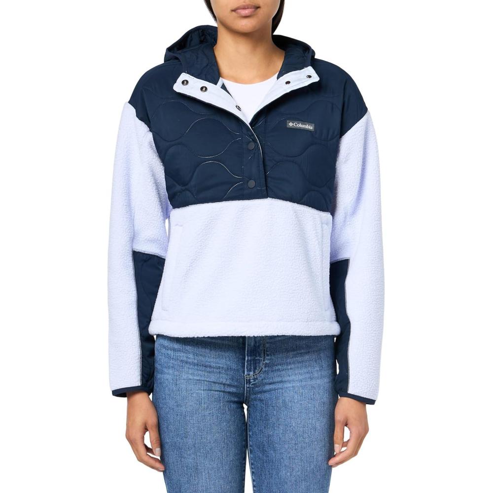 imageColumbia womens Cloud Point Hooded FleeceSnowdriftCollegiate Navy