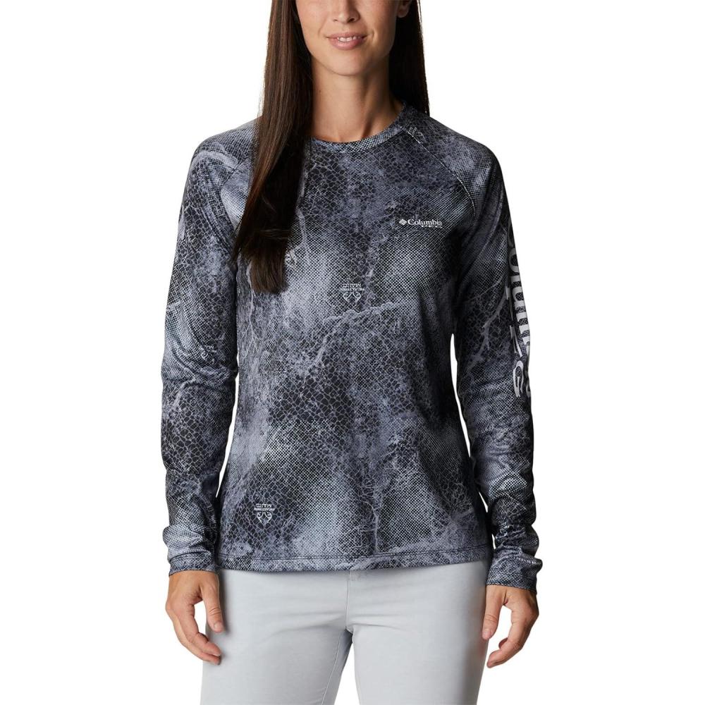 imageColumbia womens Super Tidal Tee Long SleeveBlack Realtree Mako