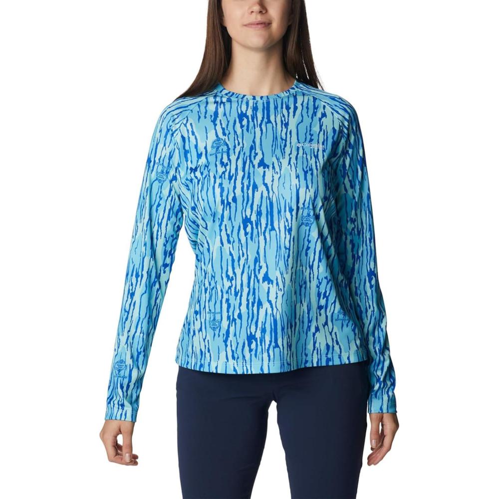 imageColumbia womens Super Tidal Tee Long SleeveGulf Stream Mossy Oak Bottomland