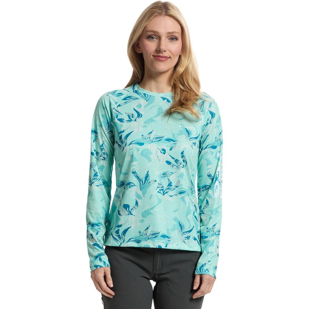 imageColumbia womens Super Tidal Tee Long SleeveSpray Undertow