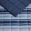 Columbia 50″ x 60″ Down Alternative Throw Blanket – Outdoor Essentials for Camping, Picnics, and Adventures, Soft and Cozy Home Essentials for Bed and Living Room, 100% Polyester Fill – Camo(Blue Stripe)