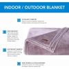 Columbia 50″ x 60″ Super Plush Lightweight Throw Blanket – Outdoor Essentials for Camping, Picnics, and Adventures, Soft and Cozy Home Essentials for Bed and Living Room – Black(Sparrow)