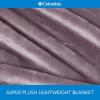 Columbia 50″ x 60″ Super Plush Lightweight Throw Blanket – Outdoor Essentials for Camping, Picnics, and Adventures, Soft and Cozy Home Essentials for Bed and Living Room – Black(Sparrow)