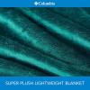 Columbia 50″ x 60″ Super Plush Lightweight Throw Blanket – Outdoor Essentials for Camping, Picnics, and Adventures, Soft and Cozy Home Essentials for Bed and Living Room – Black(Night Wave)