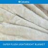 Columbia 50″ x 60″ Super Plush Lightweight Throw Blanket – Outdoor Essentials for Camping, Picnics, and Adventures, Soft and Cozy Home Essentials for Bed and Living Room – Black(Dark Stone)