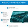 Columbia 50″ x 60″ Super Plush Lightweight Throw Blanket – Outdoor Essentials for Camping, Picnics, and Adventures, Soft and Cozy Home Essentials for Bed and Living Room – Black(Night Wave)