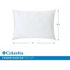 Columbia Comfort Ice Fiber Side Sleeper Down Alternative Bed Pillow with Polyester Fiberfill, Supportive Cooling Double Sided Breathable Cover (Back & Stomach Sleeper, Standard/Queen (Pack of 1))(Back & Stomach Sleeper)