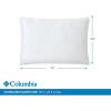 Columbia Comfort Ice Fiber Side Sleeper Down Alternative Bed Pillow with Polyester Fiberfill, Supportive Cooling Double Sided Breathable Cover (Back & Stomach Sleeper, Standard/Queen (Pack of 1))(Side Sleeper)