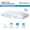 Columbia Comfort Ice Fiber Side Sleeper Down Alternative Bed Pillow with Polyester Fiberfill, Supportive Cooling Double Sided Breathable Cover (Back & Stomach Sleeper, Standard/Queen (Pack of 1))(Side Sleeper)