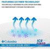 Columbia Comfort Ice Fiber Side Sleeper Down Alternative Bed Pillow with Polyester Fiberfill, Supportive Cooling Double Sided Breathable Cover (Back & Stomach Sleeper, Standard/Queen (Pack of 1))(Side Sleeper)