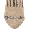 Columbia Cotton Crew – Arch/Ankle Support, Mesh Vent, 3 Pair, M10-13(Brown)
