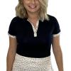 Columbia Golf Women’s Omni-Wick Practice Round Polo(Black)