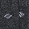 Columbia Men’s 4 Pack Mositure Control Crew Socks(Black/Gray)