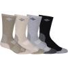 Columbia Men’s 4 Pack Wool Crew Socks(Brown/Khaki/Char/Black)