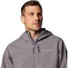 Columbia Mens Ascender II Hooded Softshell Rain Jacket(City Grey)