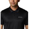 Columbia Mens Columbia Hike™ PoloHiking Shirt(Black)