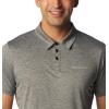 Columbia Mens Columbia Hike™ PoloHiking Shirt(Black Heather)
