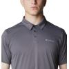 Columbia Mens Columbia Hike™ PoloHiking Shirt(City Grey)