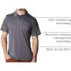 Columbia Mens Columbia Hike™ PoloHiking Shirt(City Grey)