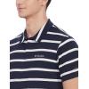 Columbia Mens Columbia Hike™ PoloHiking Shirt(Collegiate Navy/White Stripe)