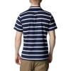Columbia Mens Columbia Hike™ PoloHiking Shirt(Collegiate Navy/White Stripe)
